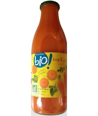 100% pur jus de carotte bio