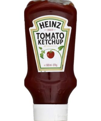 Tomato ketchup flacon souple top down