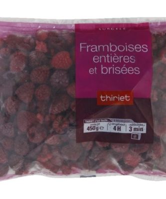 Framboises entières biologiques