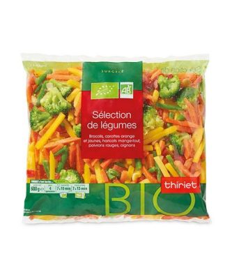 Sélection de légumes biologiques