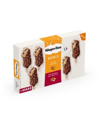 Batonnets crème glacée au caramel salé et noix de macadamia