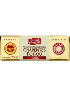 Beurre doux, extra-fin, AOC