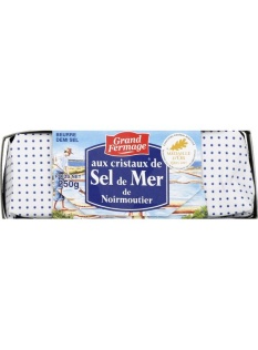Beurre demi-sel, aux cristaux de sel de mer de Noirmoutier