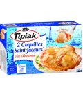 Coquilles Saint Jacques à la Bretonne, avec une noix coraillée, surgelées