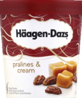 Crème glacée, Pralines and Cream