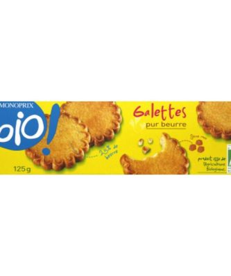 Galettes pur beurre, certifié AB