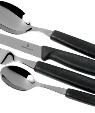 Victorinox SwissClassic 6.7233.24, ensemble de couverts 24 pièces, noir