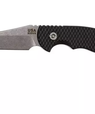 Rick Hinderer FXM 3.5" Wharncliffe, lame fixe G10 noire