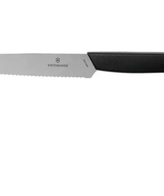 Victorinox Swiss Modern 6.9003.12W couteau à steak 12 cm, noir