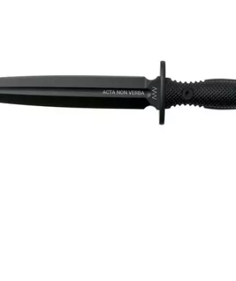 ANV M500 Anthropoïde DLC Elmax, Poignée Noire, M500-001, Gaine Kydex Noire, couteau poignard