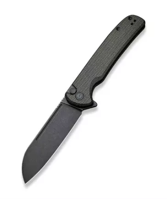 Civivi Chevalier C20022-2 Blackwashed, Dark Green Micarta couteau de poche
