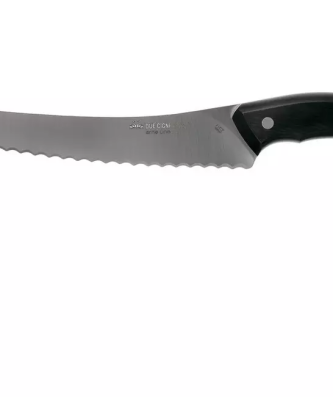 Due Cigni Arne Line couteau à pain 23 cm, noir