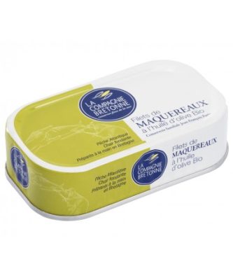 FILETS DE MAQUEREAUX À L'HUILE D'OLIVE BIO