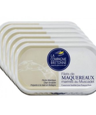 FILETS DE MAQUEREAUX AU MUSCADET - LOT DE 6