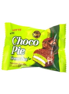 Lotte Choco Pie Green Tea Flavor