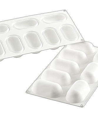 Moule silicone 8 ovales bombés