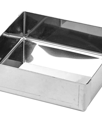 Moule à tartelette carré inox