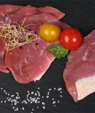 Pierrade de filet de canard avec peau