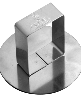 Poussoir rond en inox