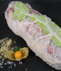 Roti Gigot d'agneau au beurre d'escargot