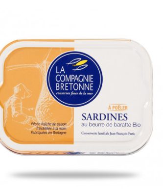 SARDINES AU BEURRE DE BARATTE À POÊLER BIO