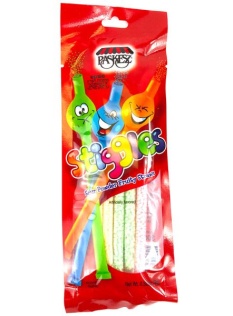 Paskesz Stiggles Sour Powder Fruity Straws