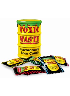 Toxic Waste Sour Candy Drums