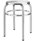 Tabouret en acier inoxydable - 29 cm de diamètre