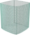 Filet à foin pour balles rondes - 1,4 x 1,4 x 1,6 m - Mailles fines