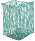 Filet à foin pour balles rondes - 1 600 x 1 600 x 1 800 mm - Taille des mailles : 45 mm - Vert