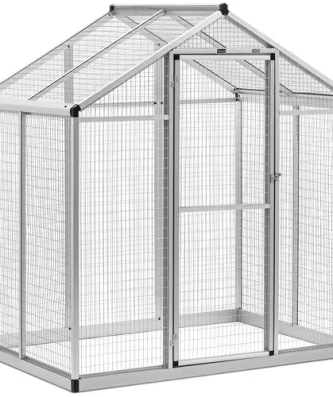 Volière - extérieure - 122 x 178 x 195 cm - aluminium