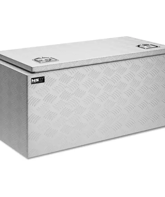Coffre de rangement aluminium - 91 x 44,5 x 43 cm - 119 l