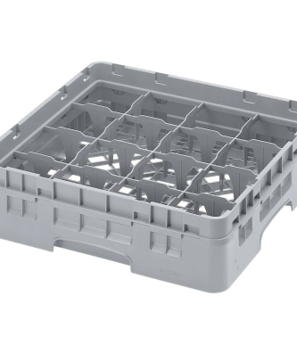 Casier de lavage à verre - 16 compartiments - 50 x 50 x 14,3 cm - Hauteur des verres : 9,2 cm