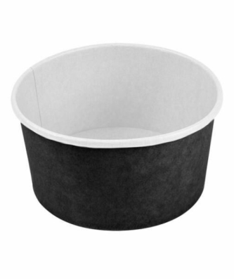 Bol salade rond kraft noir 1000 ml - par 50