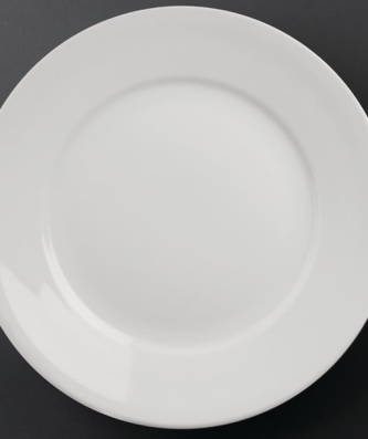 Assiettes à bord large Olympia Athena 280mm (Lot de 6)