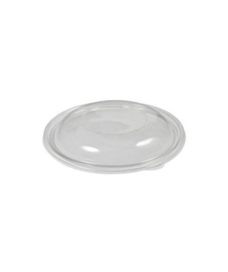 Couvercle dôme plastique transparent pour saladier rond jetable 14 cm - par 50