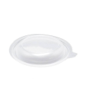 Couvercle plastique transparent pour bol plastique scellable noir et blanc 400 ml - par 100