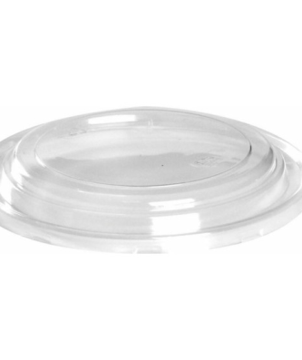 Couvercle plastique transparent pour bol salade kraft 1100 ml - par 50