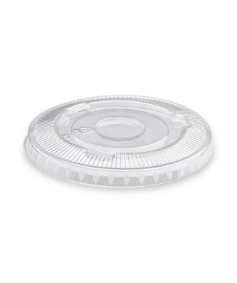 Couvercle plat plastique pour coupe dessert plastique 275 ml - par 50