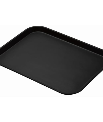 Plateau rond fibre de verre antidérapant Treadlite Cambro noir 45,7 cm