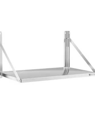 Étagère murale pliable - Acier inoxydable - 80 x 45 cm - 40 kg