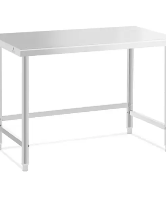 Table de travail inox - 120 x 60 cm - Capacité de 91 kg - Royal Catering