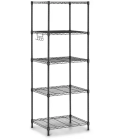 Étagère métallique noire - 55 x 45 x 150 cm - 150 kg