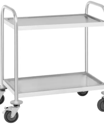Chariot de service - 2 étagères - 150 kg max.