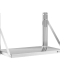 Étagère murale pliable - Acier inoxydable - 60 x 30 cm - 40 kg