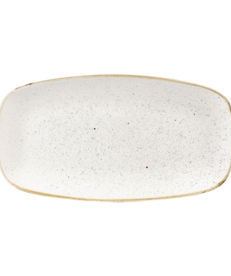 Assiettes oblongues Churchill Stonecast Barley White 189 x 355mm (Lot de 6)