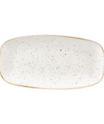 Assiettes oblongues Churchill Stonecast Barley White 153 x 298mm (Lot de 12)
