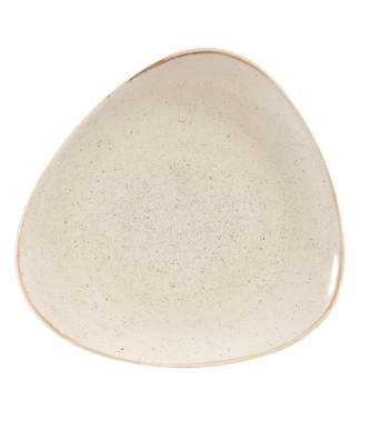 Assiettes triangulaires Churchill Stonecast Nutmeg Cream 265mm (Lot de 12)