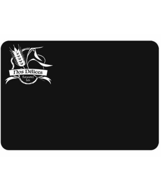 Étiquette prix sans pique noire pour boulangerie 7 x 5 cm - par 10