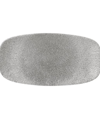 Assiettes oblongues Churchill Raku Jasper Grey 298x152mm (Lot de 12)
